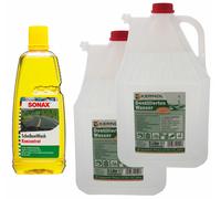 1L. Sonax ScheibenWash Konzentrat Citrus-Duft + 10 Liter destilliertes Wasser