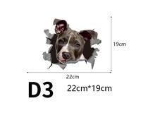 1PC 3D Katze Hund Aufkleber Süß DIY Auto Van Fenster Fahrzeug Body Laptop Dekor