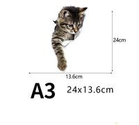 1PC 3D Katze Hund Aufkleber Süß DIY Auto Van Fenster Fahrzeug Körper Laptop