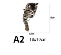 1PC 3D Katze Hund Aufkleber Süß DIY Auto Van Fenster Fahrzeug Körper Laptop