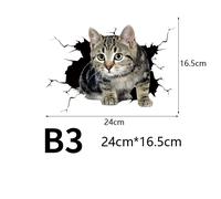 1PC 3D Katze Hund Aufkleber Süß DIY Auto Van Fenster Fahrzeug Körper Laptop