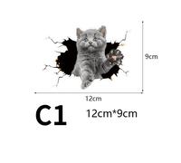 1PC 3D Katze Hund Aufkleber Süß DIY Auto Van Fenster Fahrzeug Körper Laptop