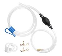 1STK Handpumpe Benzin, 2M Manuelle Siphonpumpe Umfüllpumpe, Benzinpumpe Handpumpe Absaugpumpe,Transferpumpe Ölpumpe Schüttelschlauch mit Metallklammern für Dieselpumpe Gas Öl Kraftstoff Wasser Saugpum