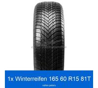 1x 165/60 R15 81T Tracmax X-Privilo S-130 3PMSF XL Winterreifen | 94637