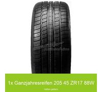 1x 205/45 R17 88W Allwetterreifen Radar Dimax 4 Season 3PMSF XL | 69881
