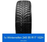1x 245/55 R17 102H Winterreifen Kumho WinterCraft WP-71 3PMSF | 54240