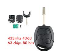 1x 433MHz Funkschlüssel Auto Für Ford Fiesta MK6 02-08 4D63 Funk Schlüssel
