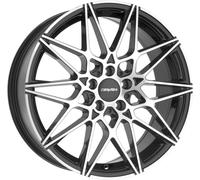1x Alufelge CARMANI 18 Knut 8J X 18 5/112 ET: 30 black polish KBA 53384