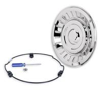 Edelstahl Radkappe 17,5” Hinterachse Mercedes Atego Truck Blenden gerade