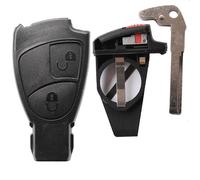 1x Auto Repair Gehäuse SET + Rohling Fernbedienung Smartkey 2 Taster für BENZ
