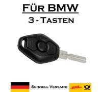 1x Autoschlüssel Gehäuse für BMW - Ersatz 3 Tasten PKW Funk Fernbedienung KS05