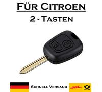 1x Autoschlüssel Gehäuse für Citroen - Ersatz 2 Tasten PKW Fernbedienung KS18