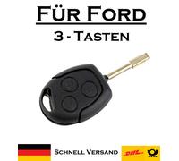1x Autoschlüssel Gehäuse für Ford - Ersatz 3 Tasten PKW Fernbedienung KS12