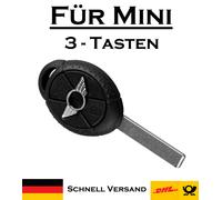 1x Autoschlüssel Gehäuse für Mini - Ersatz 3 Tasten PKW Fernbedienung KS13A