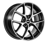 BBS, SR, 7,5x17 ET45 5x108 70, vulcano grau diamant-gedreht