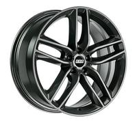 ALUFELGEN BBS, SX, 8X18 ET44 5X112 82, KRISTALL-SCHWARZ