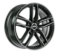 ALUFELGEN BBS, SX, 9X20 ET42 5X120 82, KRISTALL-SCHWARZ