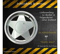 1x Borbet A Nabendeckel1-Deckel GecleantWheel Cap passt bei Borbet Type A's