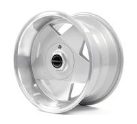 1x Borbet A silver rim polished 7x15" ET35 LK5 100 ML 57.1 Alufelgen 15 Zoll