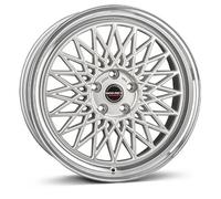 Borbet, B, 8x17 ET45 5x112 66,5, silver rim polished