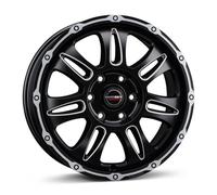 Borbet CW8 Black Rim Window Polished Matt Alufelge 18 Zoll ET50 5x118 ML71,1