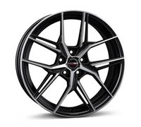 1x BORBET DESIGN QX black polished matt 8.0Jx19 5x108 ET50