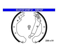 1x Bremsbackensatz ATE 03.0137-0167.2 passend für OPEL VAUXHALL