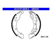 1x Bremsbackensatz ATE 03.0137-0439.2 passend für CITROËN FIAT PEUGEOT
