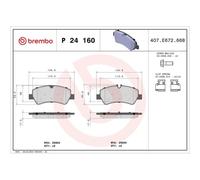 BREMBO BREMSBELÄGE HINTEN passend für FORD TOURNEO TRANSIT BUS KASTEN PRITSCHE