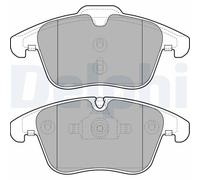 DELPHI LP2065 Bremsbelagsatz Bremsbeläge Vorne ohne Zubehör Kompatibel mit JAGUAR XF J05, CC9