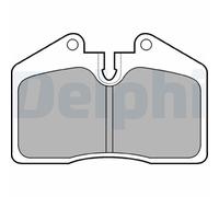 1x Bremsbelagsatz, Scheibenbremse DELPHI LP672 passend für AUDI PORSCHE VW