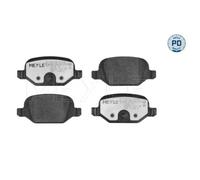 1x Bremsbelagsatz, Scheibenbremse MEYLE 025 236 0113/PD passend für CITROËN
