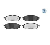 1x Bremsbelagsatz, Scheibenbremse MEYLE 025 236 9816/PD passend für NISSAN