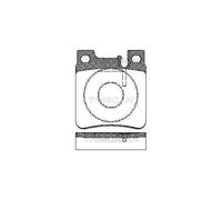 TRISCAN Bremsbelagsatz, Scheibenbremse 8110 23003 für CHRYSLER MERCEDES-BENZ