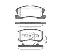 Triscan Bremsbelagsatz Scheibenbremse 8110 41002 für Daihatsu, Vorderachse