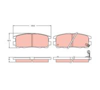 Bremsbelagsatz TRW GDB2452