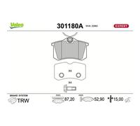 VALEO 301180A Bremsbeläge