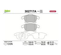 Valeo Bremsbelagsatz 302717A – Scheibenbremse Vorderachse für Ford Mondeo, Galaxy, S‑Max