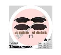 Zimmermann | Bremsbelagsatz, Scheibenbremse | 22476.195.2