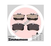 ZIMMERMANN Bremsbelagsatz, Scheibenbremse 23554.150.1 für VAG CITROËN/PEUGEOT