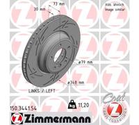 ZIMMERMANN Bremsscheibe 150.3441.54 für BMW