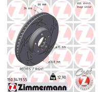 Bremsscheibe Vorderachse rechts Zimmermann 150.3479.55