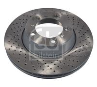 FEBI BILSTEIN Bremsscheibe 44061 Hinterachse rechts Gelocht 330mm 28mm für Porsche