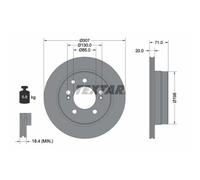 Textar Bremsscheibe 92338503 hinten rechts/links innenbelüftet 307 mm für SsangYong