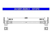 Bremsschlauch ATE 24.5201-0220.3