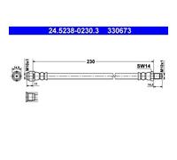 ATE 24.5238-0230.3 Bremsschlauch