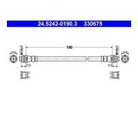 1x Bremsschlauch ATE 24.5242-0190.3 passend für VAG