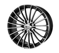 Brock, B24, 7x17 ET25 4x108 65,1, schwarz glanz vollpoliert