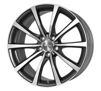 ALUFELGEN BROCK, B32, 7,5X18 ET48 5X112 57,1, HIMALAYA GREY VOLLPOLIERT