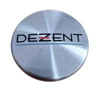 1x Dezent Nabendeckel 60 mm / 56 mm (DZA), N07, Silber Alu Gebürstet, Felgendeckel Nabenkappe Radnabenkappe, Original Felgenkappe
